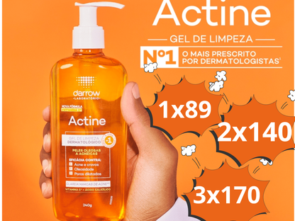 Actine Gel-Limpiador Facial para Piel Grasa y Acné