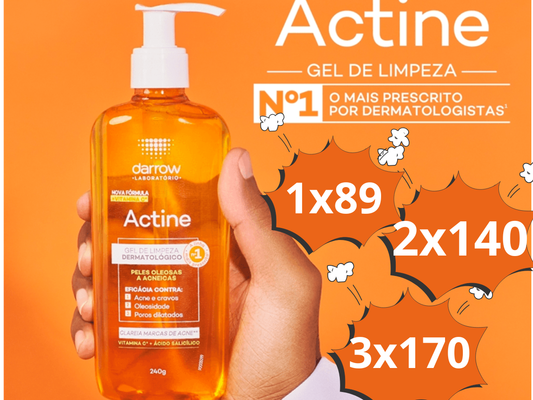 Actine Gel-Limpiador Facial para Piel Grasa y Acné
